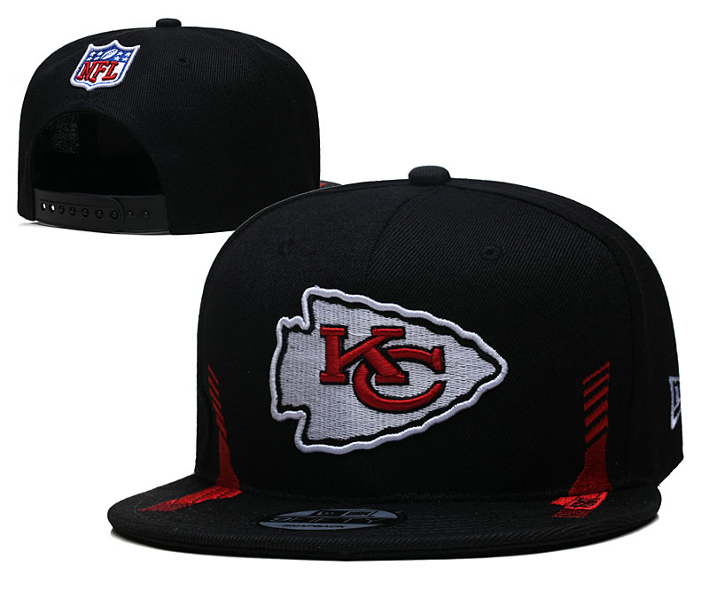 Chiefs Team logo Snapback Hat Black -- YD