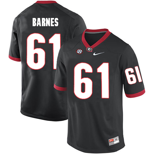 Chris Barnes Georgia Bulldogs Men's Jersey - #61 NCAA Black Limited Home