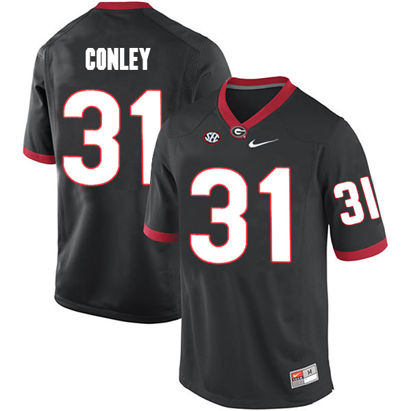 Chris Conley Georgia Bulldogs Men's Jersey - #31 NCAA Black Limited Home