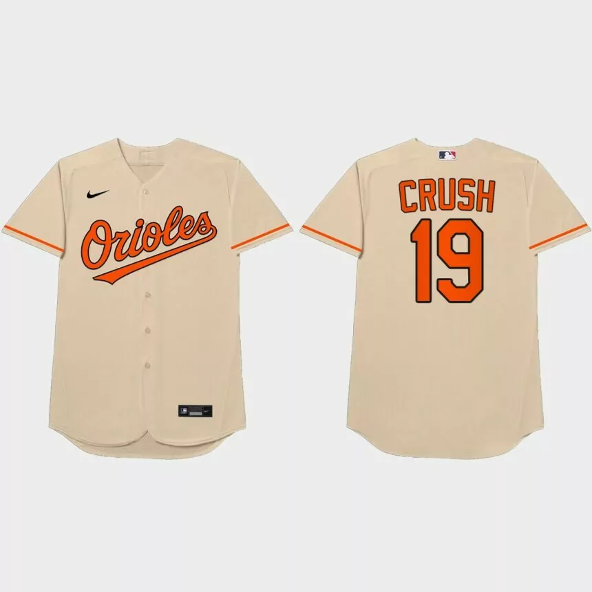 Chris Davis Nickname Orioles 2021 Players’ Weekend Crush Jersey – Cream