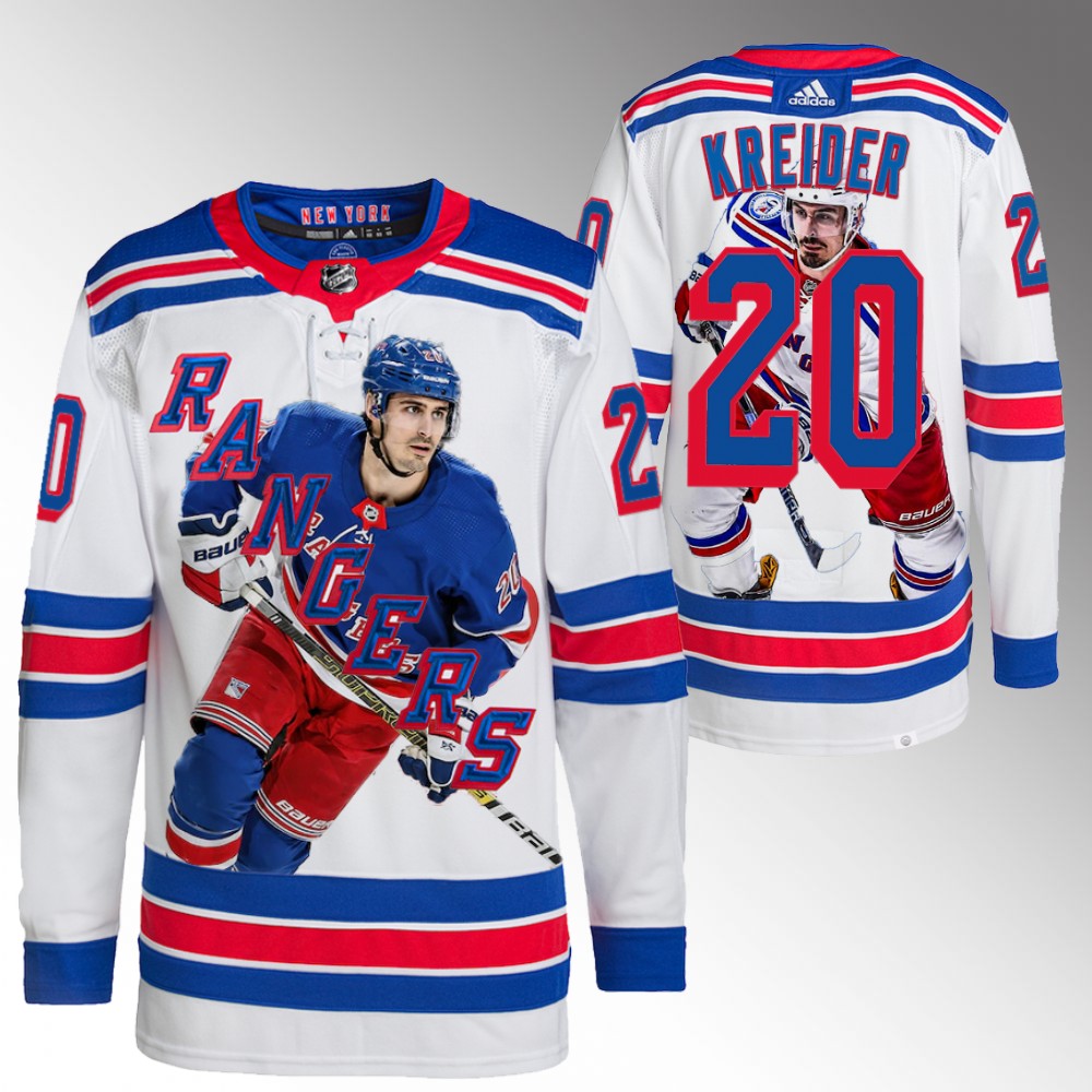 Chris Kreider New York Rangers 2022 Playoffs Impact Player White Jersey Special