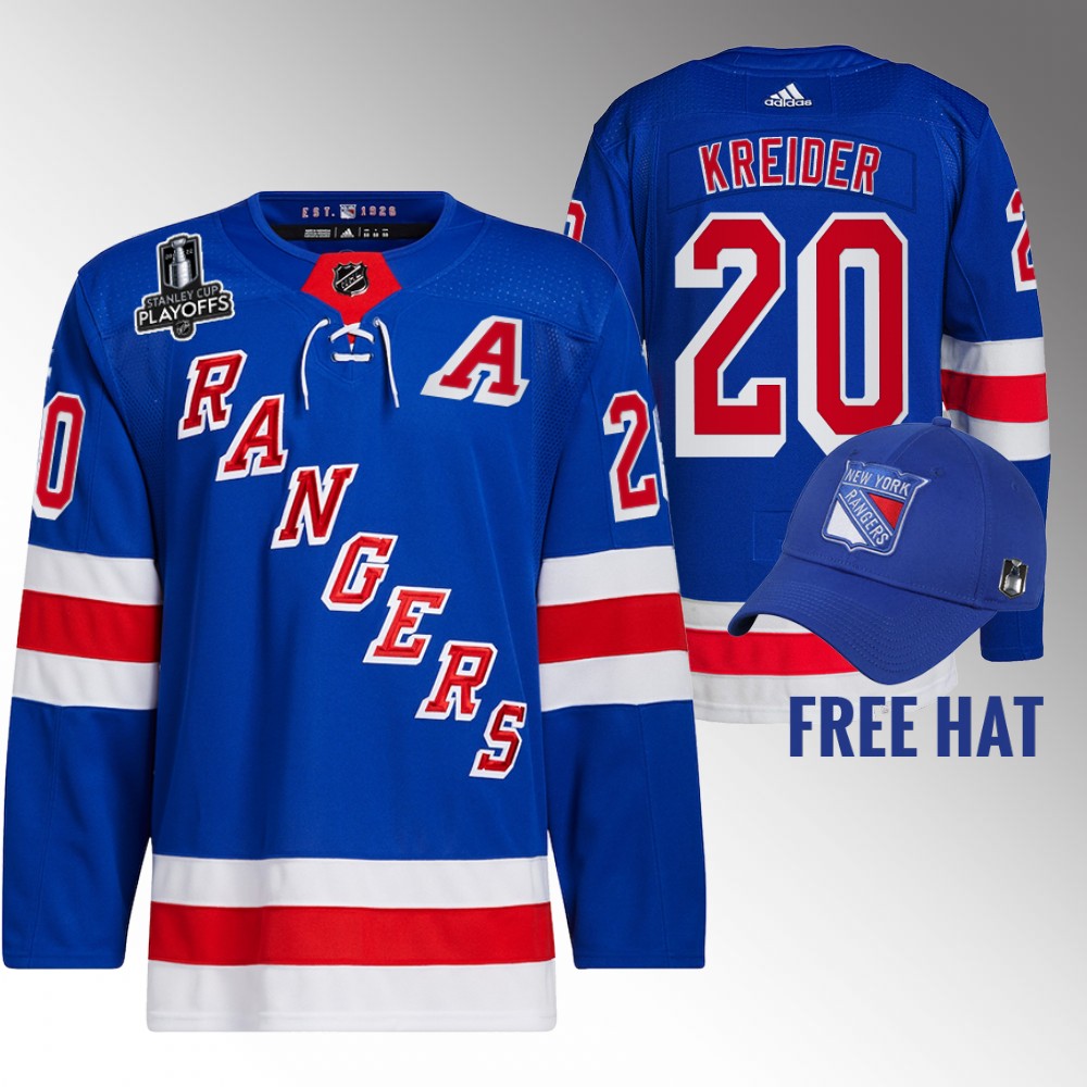 Chris Kreider New York Rangers Royal 2022 Metropolitan Division Champions Authentic Jersey