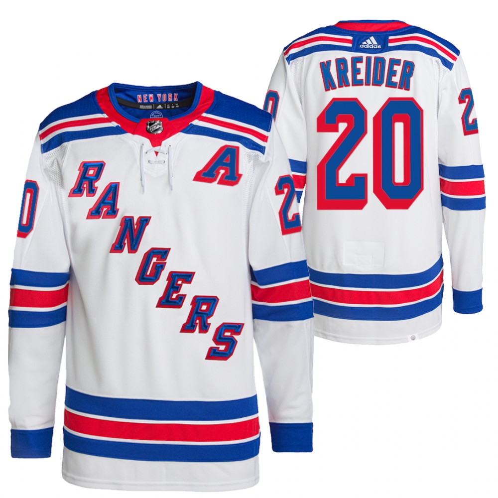Chris Kreider New York Rangers White Away Primegreen Authentic Pro Jersey