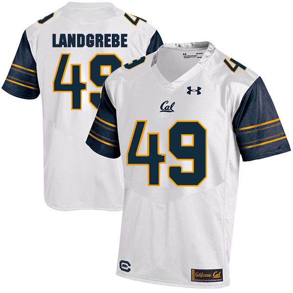 Chris Landgrebe California Golden Bears Men's Jersey - #49 NCAA White Stitched Authentic