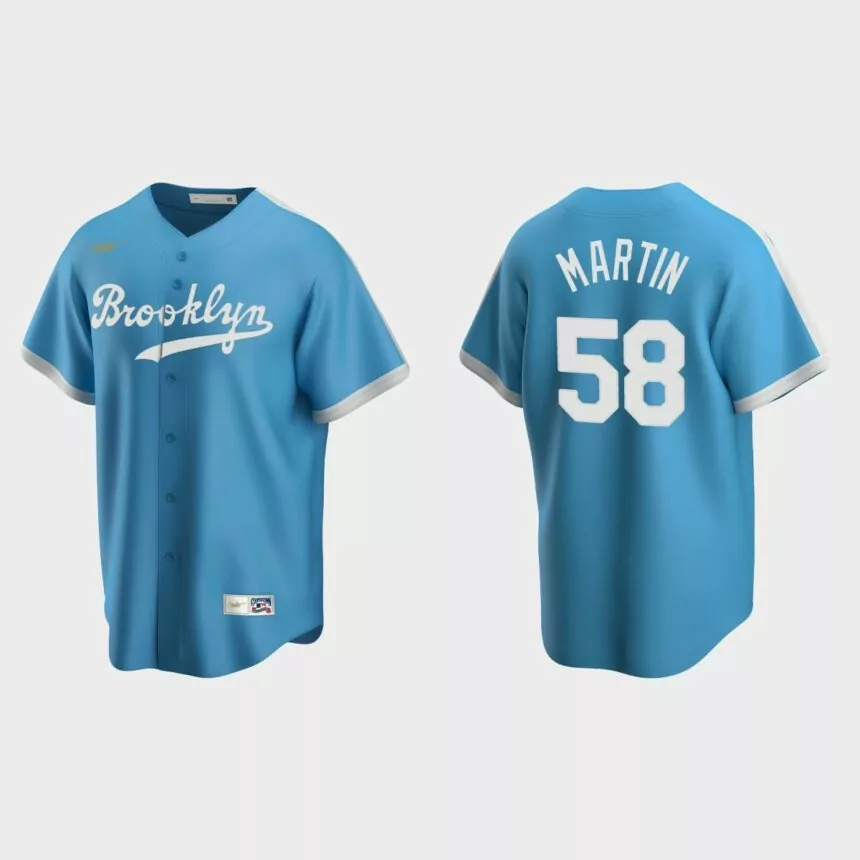 Chris Martin Los Angeles Dodgers Cooperstown Collection Alternate Jersey – Light Blue