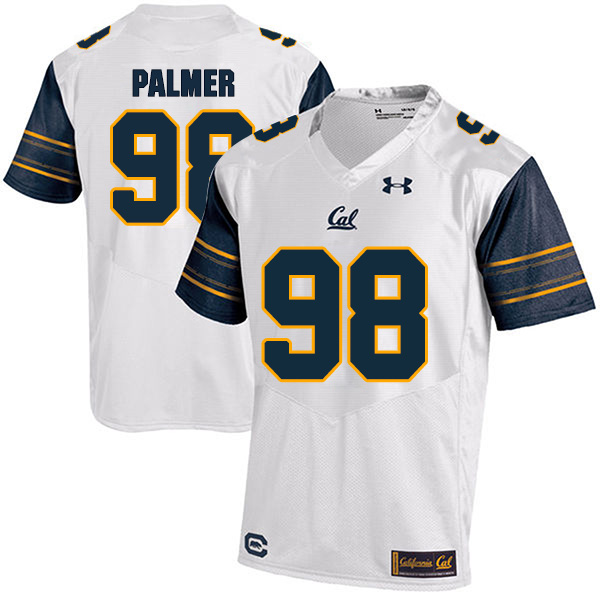 Chris Palmer California Golden Bears Men's Jersey - #98 NCAA White Stitched Authentic