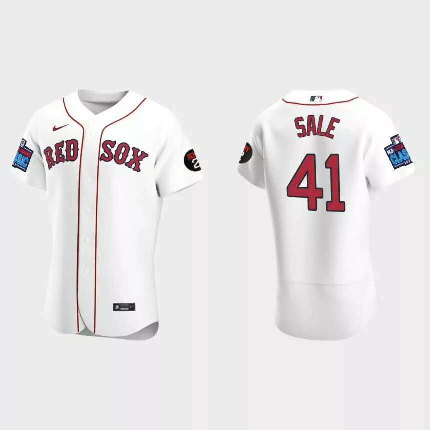 Chris Sale Boston Red Sox 2022 Little League Classic Authentic Jersey – White