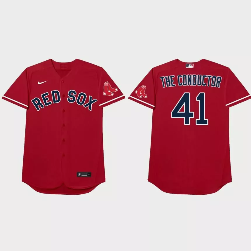 Chris Sale Nickname Red Sox 2021 Players’ Weekend The Conductor Jersey – Red