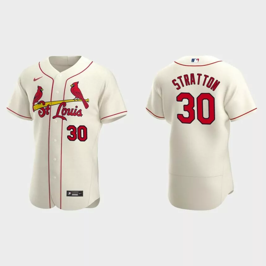 Chris Stratton St. Louis Cardinals Authentic Alternate Jersey – Cream