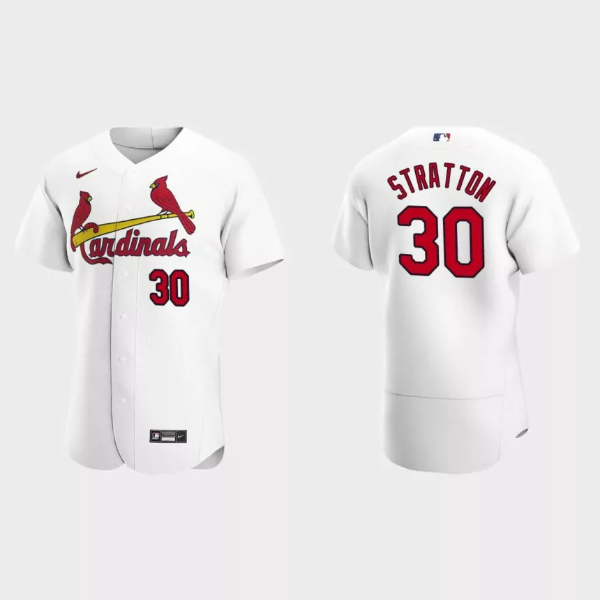 Chris Stratton St. Louis Cardinals Authentic Home Jersey – White