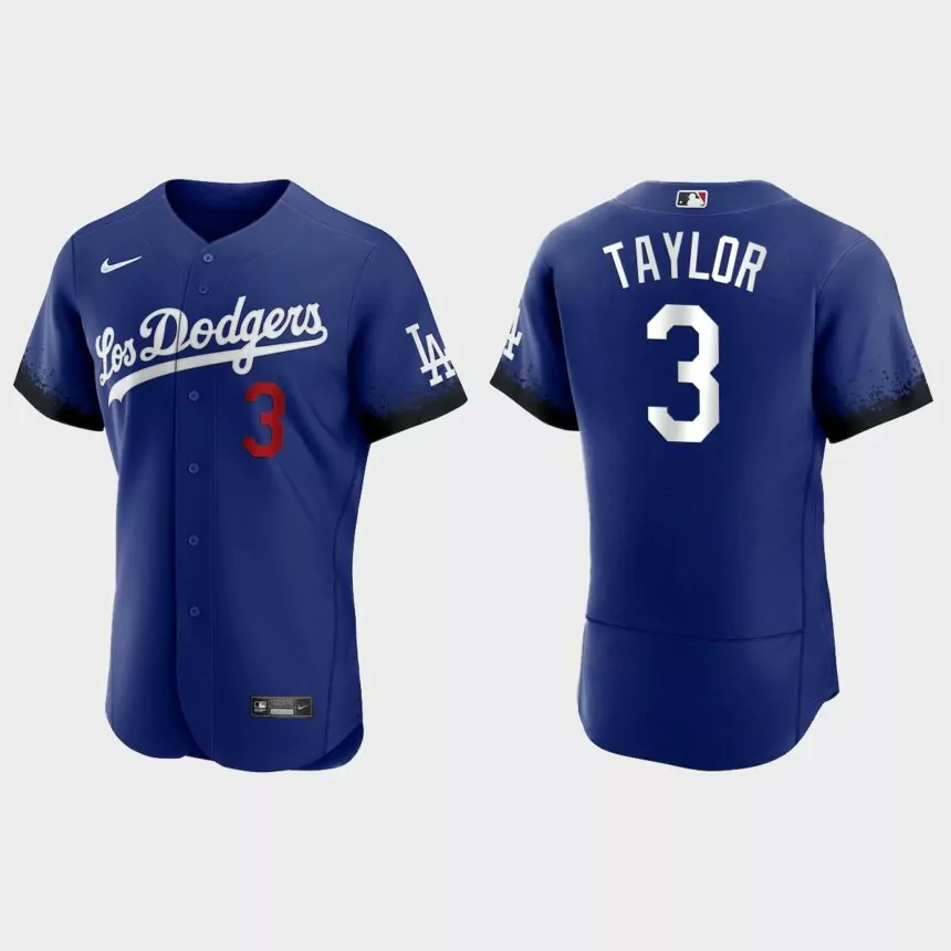 Chris Taylor Los Angeles Dodgers 2021 City Connect Authentic Jersey – Royal