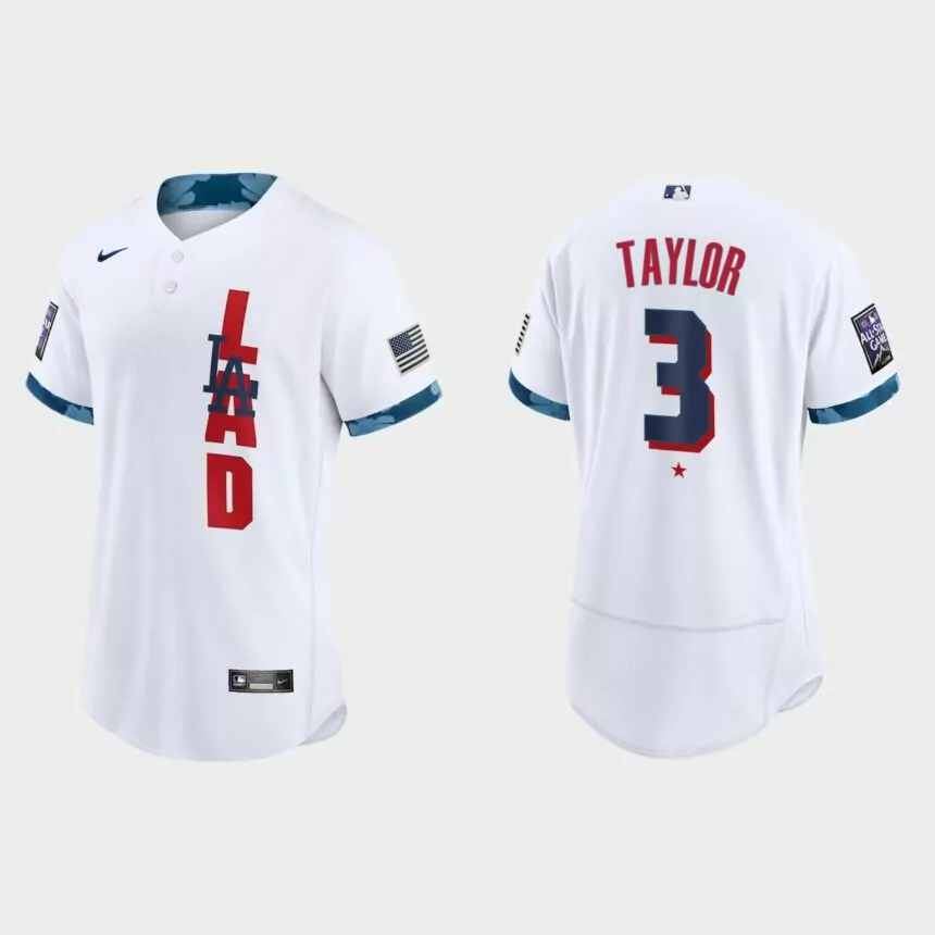 Chris Taylor Los Angeles Dodgers 2021 MLB All-Star Game Authentic Jersey – White