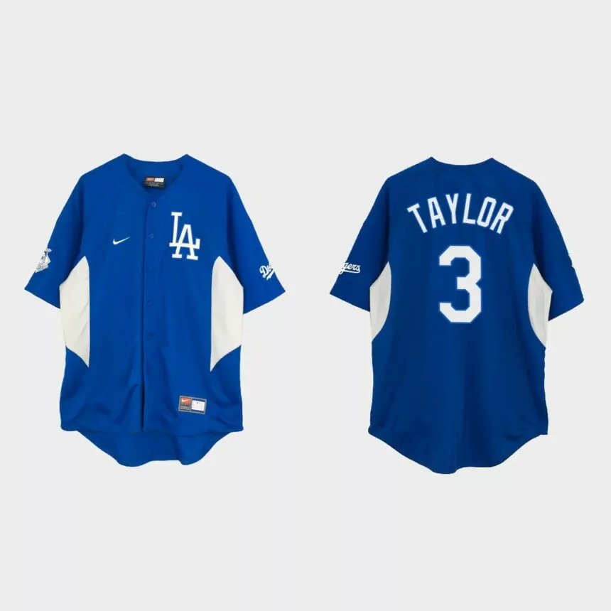 Chris Taylor Los Angeles Dodgers Vintage Baseball Jersey – Royal