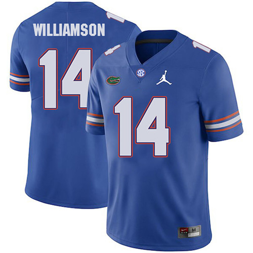 Chris Williamson Florida Gators Men's Jersey - #14 NCAA Blue Stitched Jordan Authentic