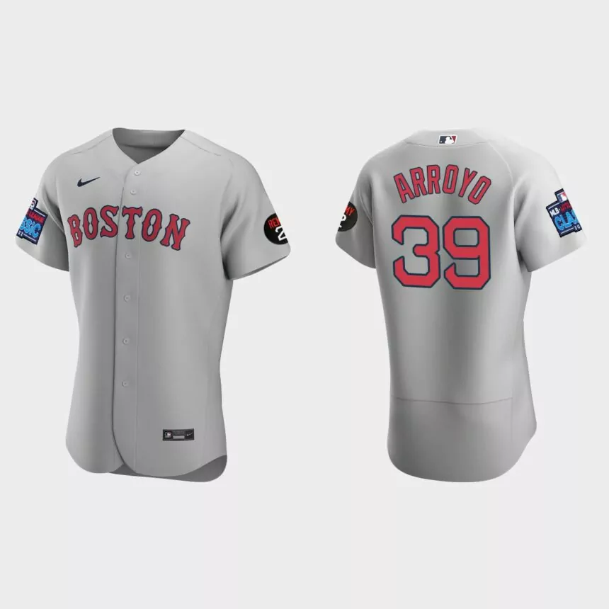Christian Arroyo Boston Red Sox 2022 Little League Classic Authentic Jersey – Gray
