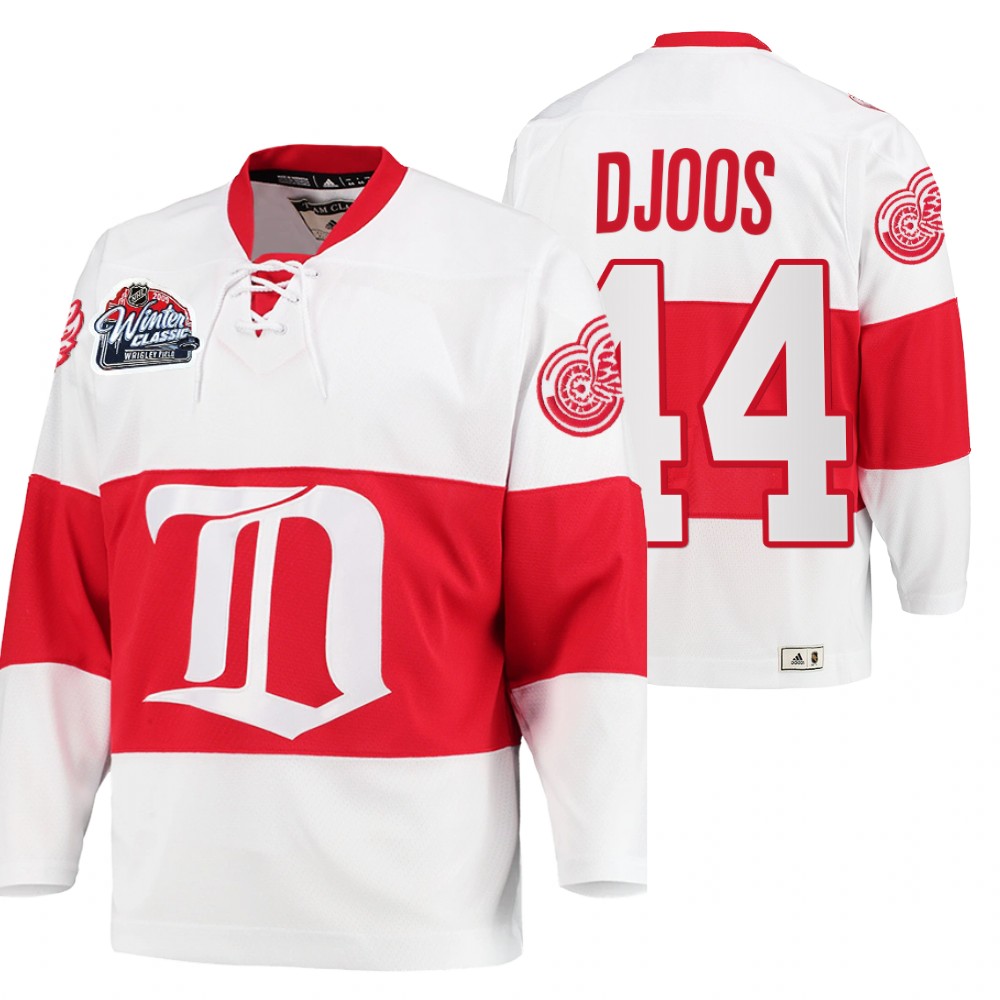 Christian Djoos Detroit Red Wings Winter Classic White Throwback Jersey