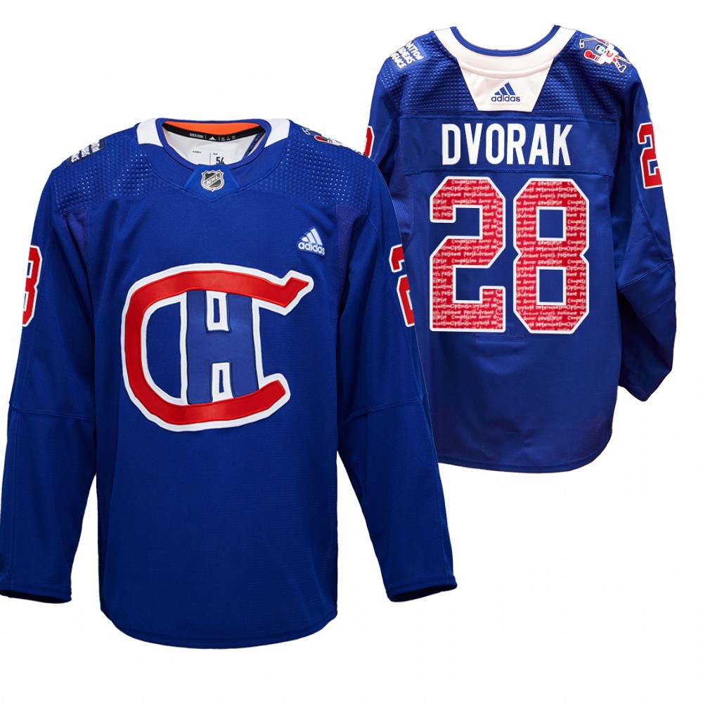 Christian Dvorak Canadiens RadioTeleDON Jersey Royal Special Edition