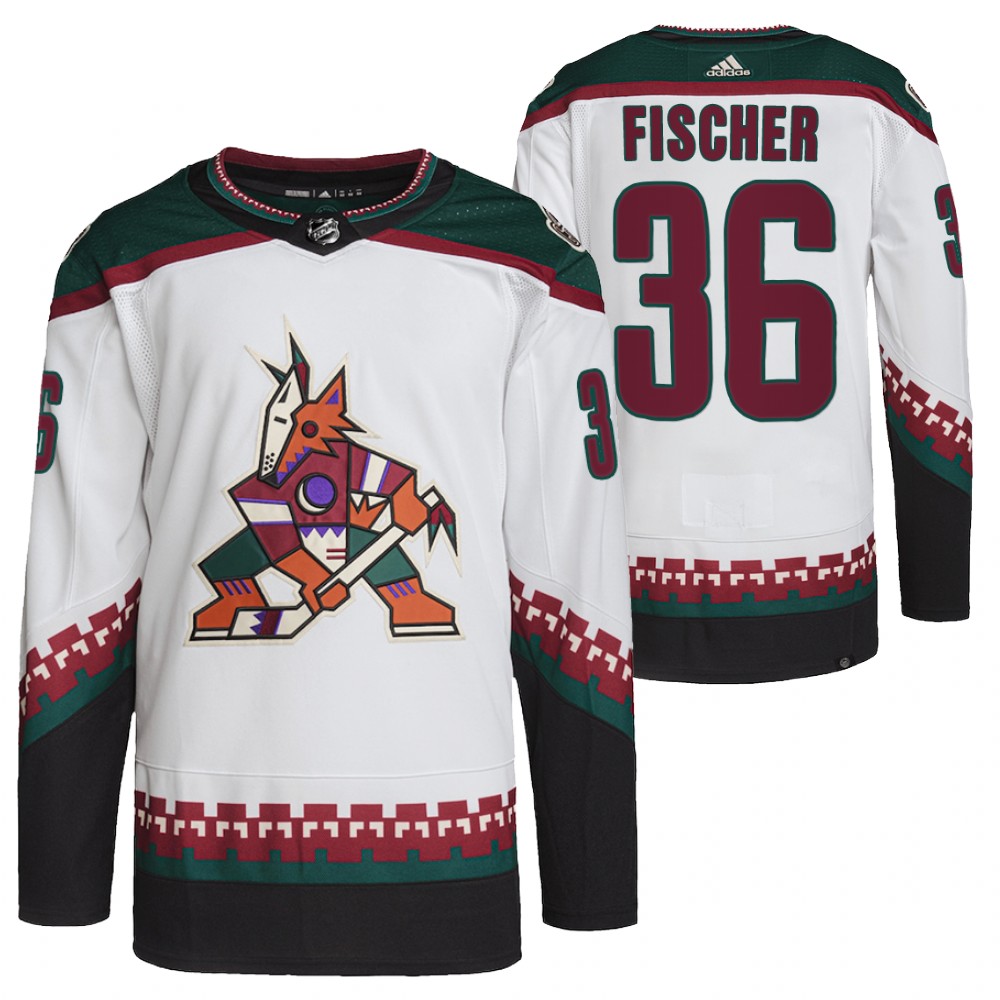 Christian Fischer Arizona Coyotes White Away Primegreen Authentic Pro Jersey