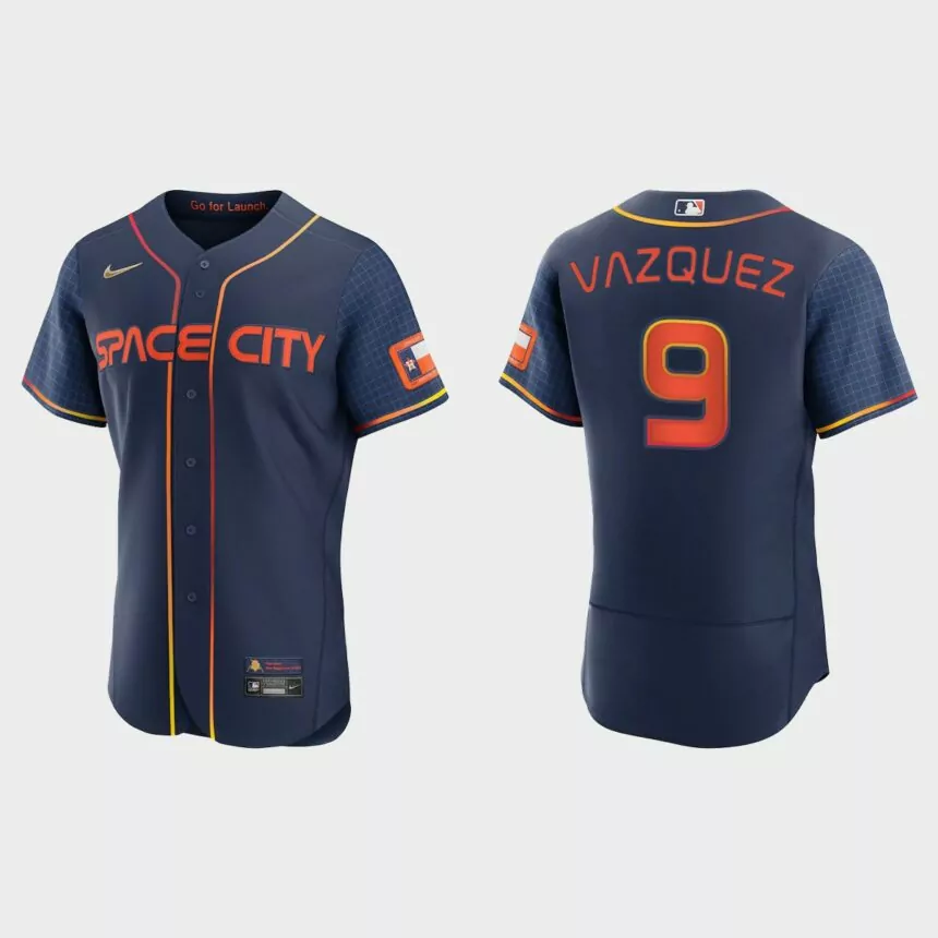 Christian Vazquez Houston Astros 2022 City Connect Authentic Jersey – Nav