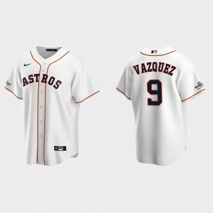Christian Vazquez Houston Astros 2022 Postseason Replica Jersey – White