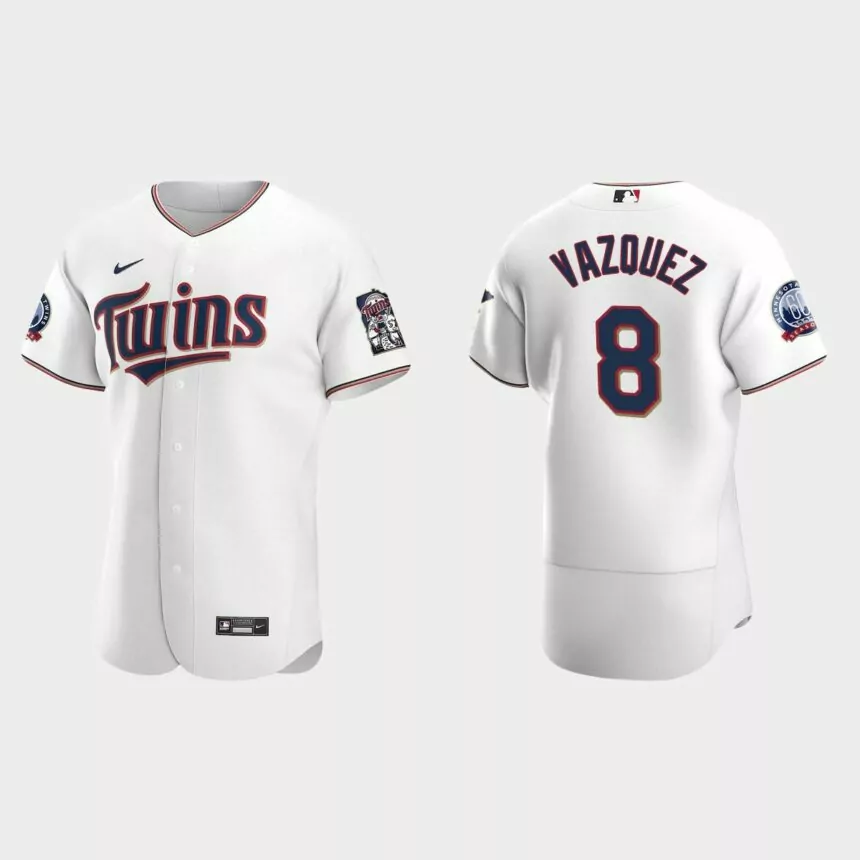 Christian Vazquez Minnesota Twins Authentic Home Jersey – White