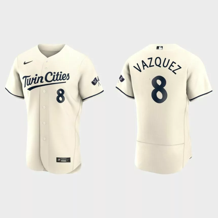 Christian Vazquez Minnesota Twins Authentic Jersey – Cream
