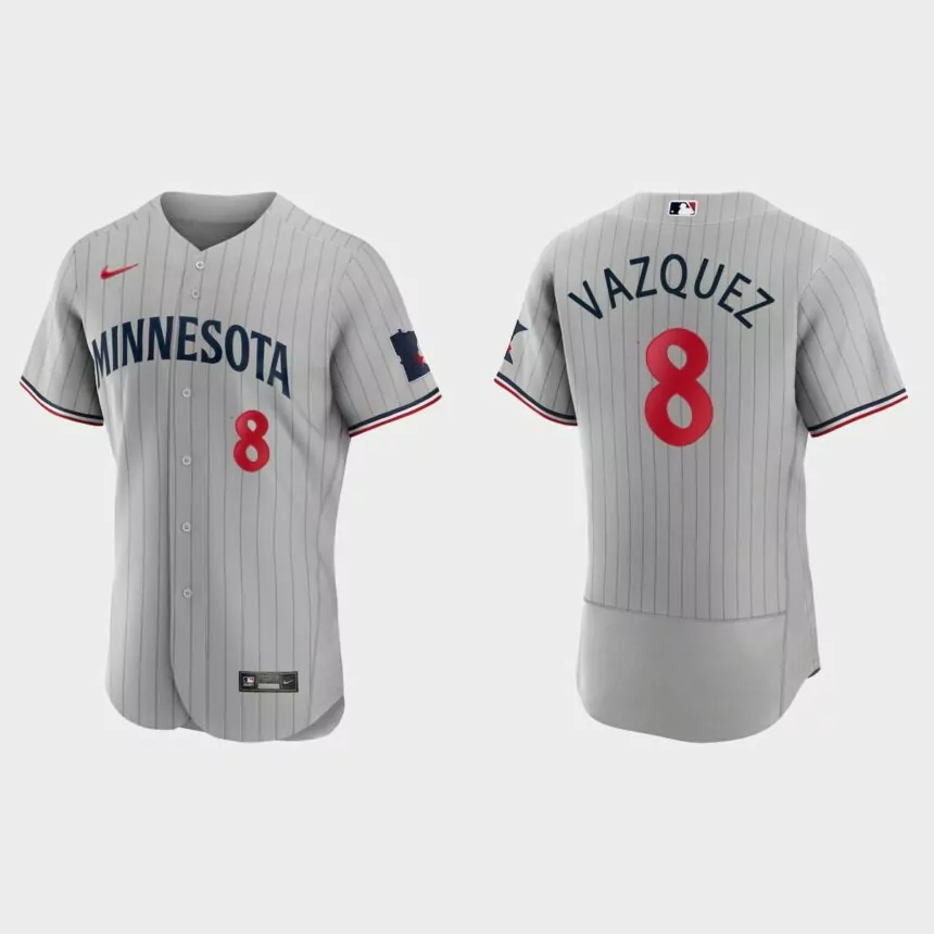 Christian Vazquez Minnesota Twins Authentic Jersey – Gray