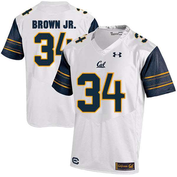 Christopher Brown Jr. California Golden Bears Men's Jersey - #34 NCAA White Stitched Authentic