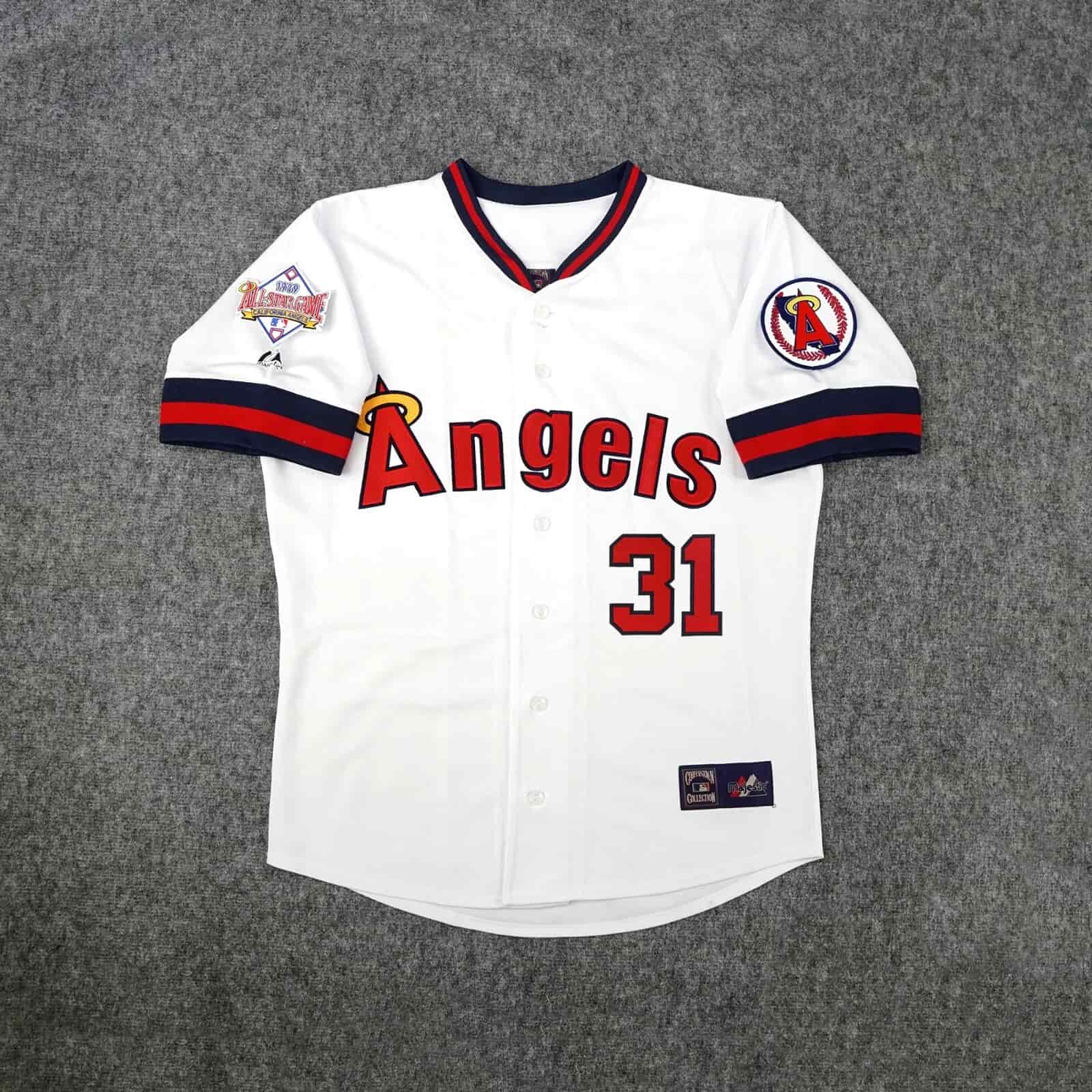 Chuck Finley California Angels 1989 All Star Men's Cooperstown Home Jersey