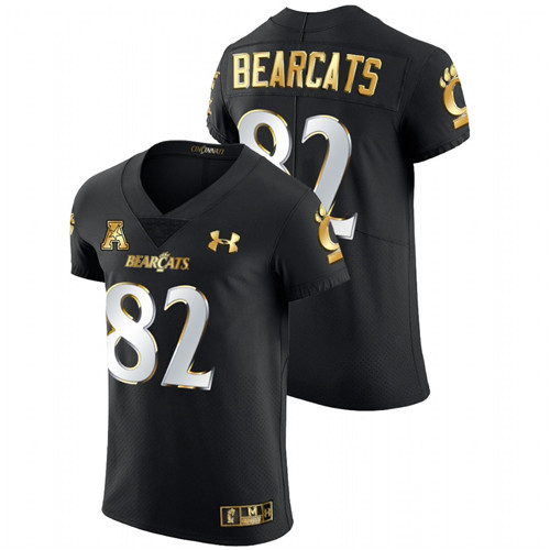 Cincinnati Bearcats Black 2021-22 Golden Edition Elite Football Jersey