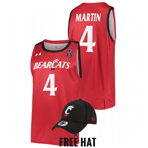 Cincinnati Bearcats Kenyon Martin College Basketball Red Alumni Jersey Men