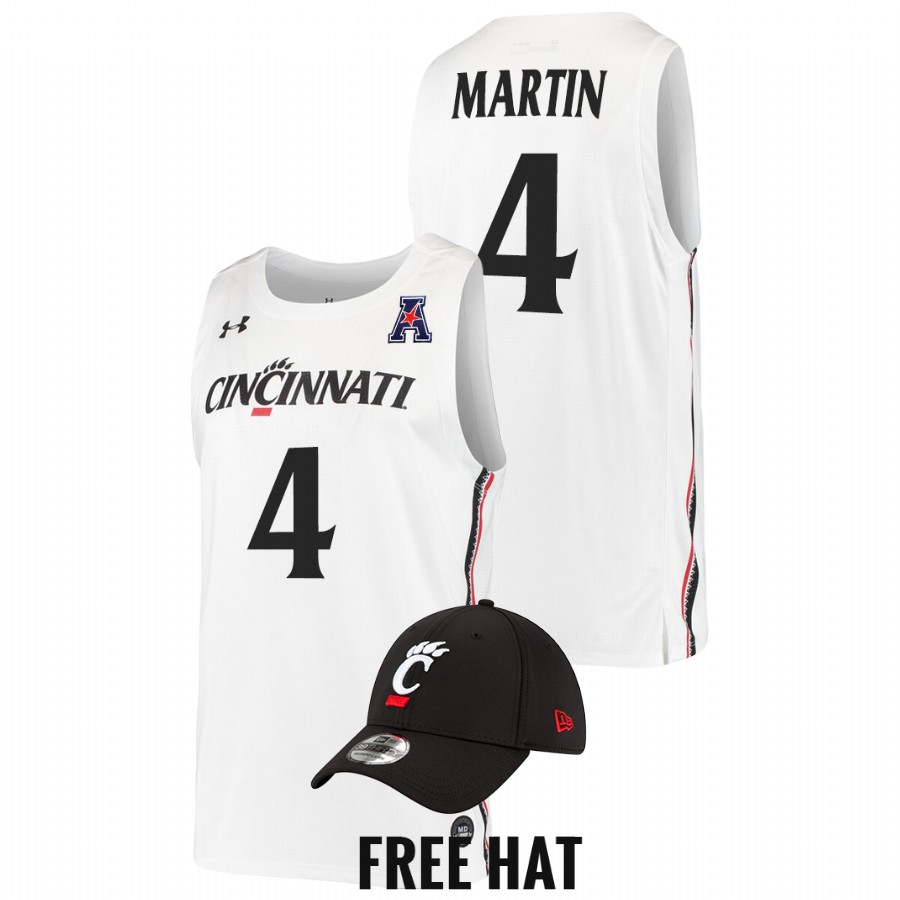 Cincinnati Bearcats Kenyon Martin College Basketball White Alumni Jersey Men