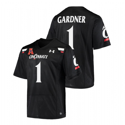 Cincinnati Bearcats Sauce Gardner College Football Black Jersey