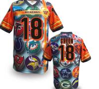 Cincinnati Bengals #18 A.J. Green Stitched NFL Elite Fanatical Version Jersey (10)