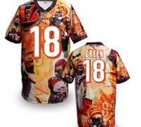 Cincinnati Bengals #18 A.J. Green Stitched NFL Elite Fanatical Version Jersey (7)
