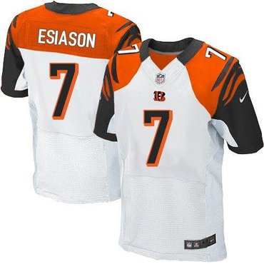 Cincinnati Bengals #7 Boomer Esiason White NFL Elite Jersey