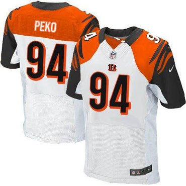 Cincinnati Bengals #94 Domata Peko White NFL Elite Jersey