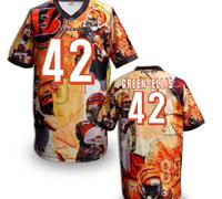 Cincinnati Bengals 42# Green-Ellis Stitched NFL Elite Fanatical Version Jersey (7)