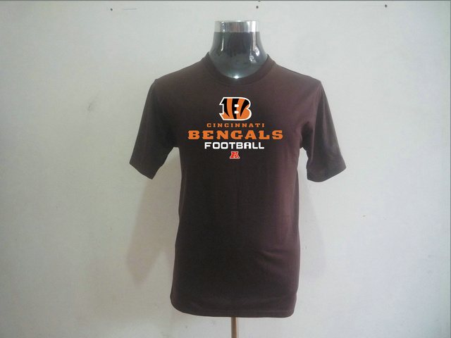 Cincinnati Bengals Big & Tall Critical Victory T-Shirt Brown