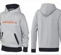 Cincinnati Bengals English Version Pullover Hoodie Grey & Black