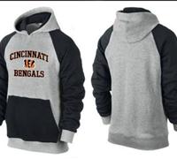 Cincinnati Bengals Heart & Soul Pullover Hoodie Grey & Black