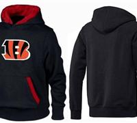 Cincinnati Bengals Logo Pullover Hoodie Black & Red