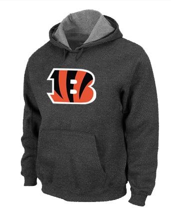 Cincinnati Bengals Logo Pullover Hoodie D.Grey