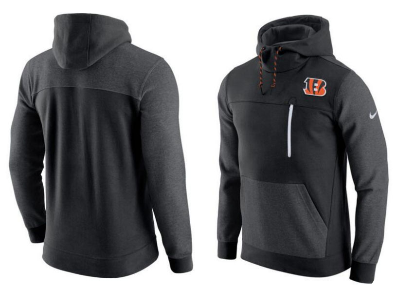 Cincinnati Bengals Nike AV15 Fleece Pullover Hoodie Black