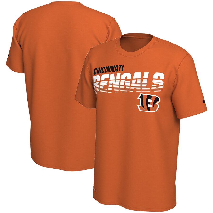 Cincinnati Bengals Nike Sideline Line Of Scrimmage Legend Performance T-Shirt Orange