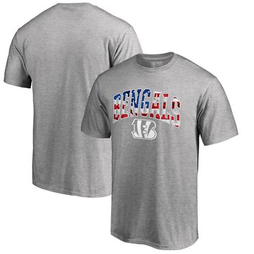 Cincinnati Bengals Pro Line By Fanatics Branded Banner Wave T-Shirt Heathered Gray