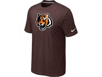 Cincinnati Bengals Tean Logo T-Shirt Brown