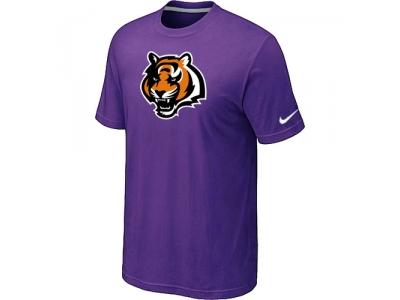 Cincinnati Bengals Tean Logo T-Shirt Purple