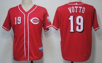 Cincinnati Reds #19 Joey Votto Red Kids Jersey.jpg