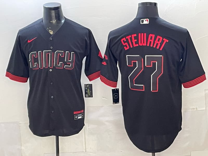 Cincinnati Reds 2026 City Connect Vapor Premier Limited Jersey - All  Stitched 27 STEWART
